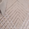 Dywan Crystal Beżowy Brązowy ZygZak Geometryczny Efekt 3D
