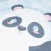 Dywan Emma Antypoślizgowy Do Prania Niebieski Panda