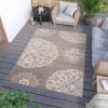 Dywan Zewnętrzny Patio Szary Ornamenty