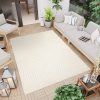 Dywan Zewnętrzny Patio Kremowy Nowoczesny