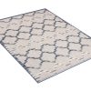 Dywan Zewnętrzny Patio Szary Niebieski Trellis